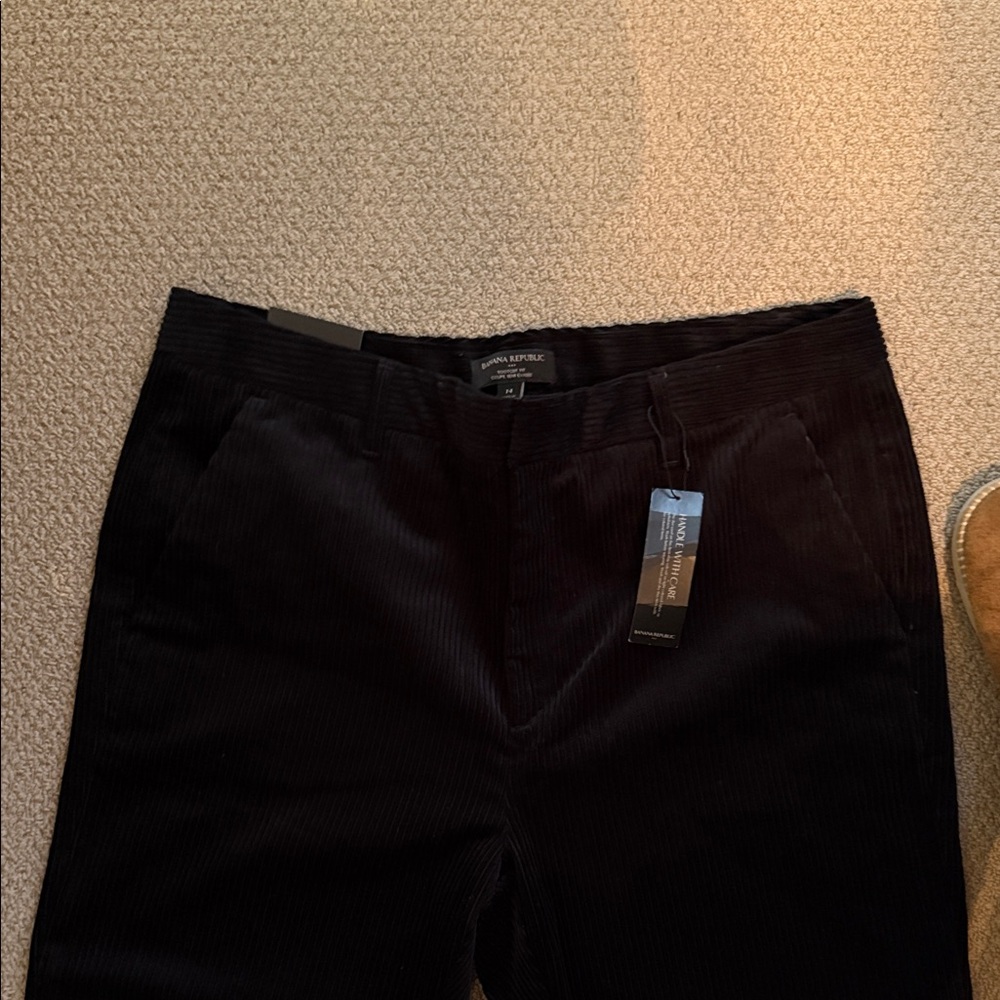 Banana Republic Factory Black Corduroy Boot Cut Pants never worn